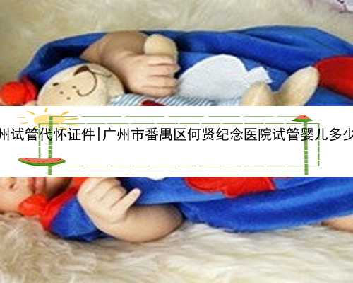 广州试管代怀证件|广州市番禺区何贤纪念医院试管婴儿多少钱